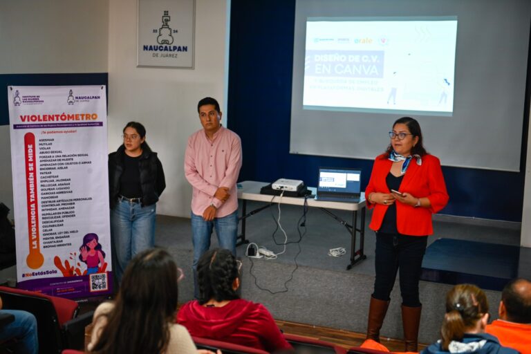 En Naucalpan Conmemoran Día Naranja con capacitación y clase de zumba