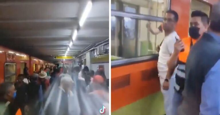 Desalojan tren en estación Hidalgo del Metro por fallas