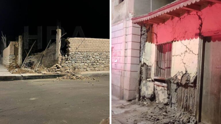 Sismo M7 en Perú deja varios heridos y daños materiales