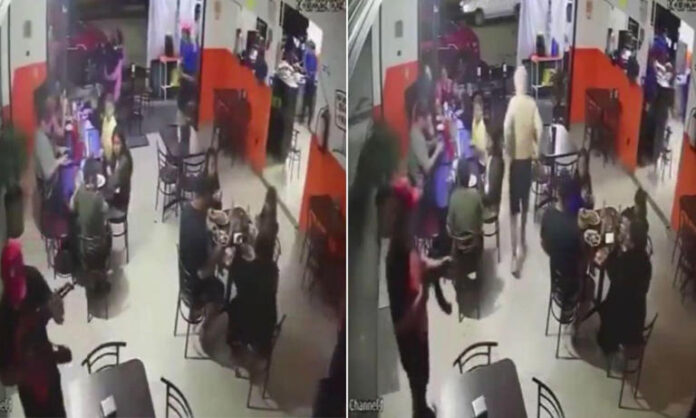 Captan asalto con ametralladoras en taquería de Morelos