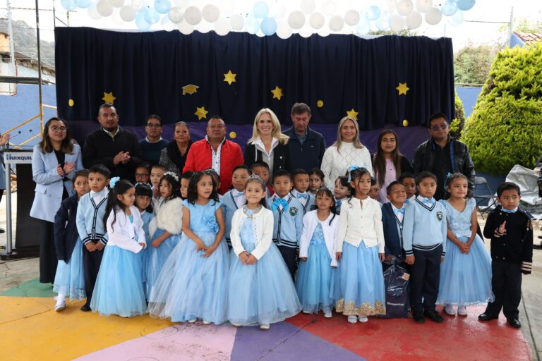 MEJORA HUIXQUILUCAN PREESCOLAR EN SAN FRANCISCO AYOTUXCO CON ACCIÓN POR LA EDUCACIÓN