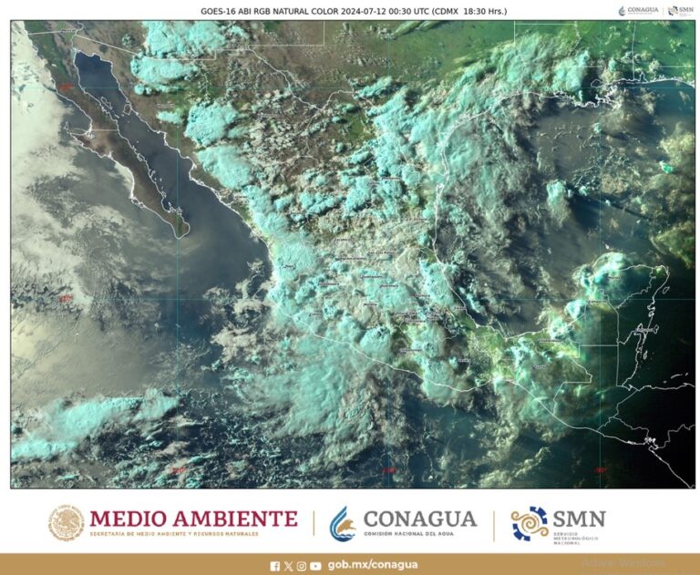 Para esta noche se prevén lluvias intensas en 14 estados del país