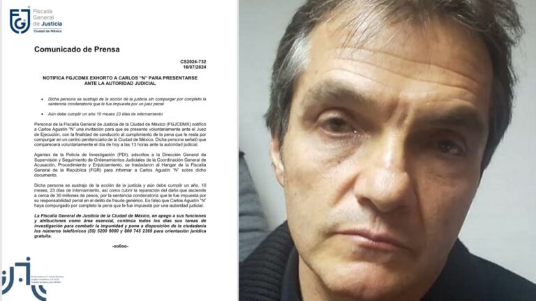 Fiscalía de CDMX pide a Ahumada ir ante juez y cumplir más de 1 año de cárcel