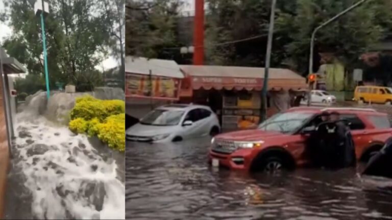 Lluvias intensas dejan inundaciones y cascadas al sur de la CDMX