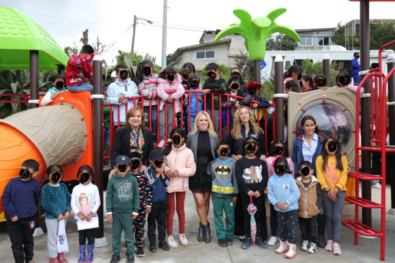 Fomenta Huixquilucan salud y deporte con nuevo parque de juegos infantiles