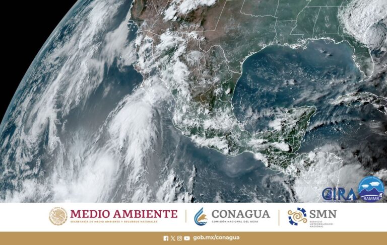 Prevén Intensas Lluvias para Nueve Estados del Noroeste, Norte, Occidente, Centro y Sureste de México