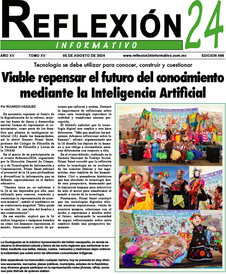 Reflexion 24 No 466 | Viable repensar el futuro del conocimiento mediante la Inteligencia Artificial