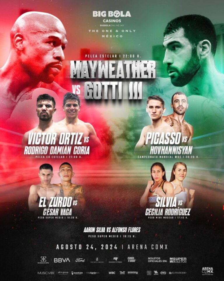 Mayweather JR. y Gotti III se carean en Nueva York rumbo a su pelea en Arena CDMX el 27 de Agosto