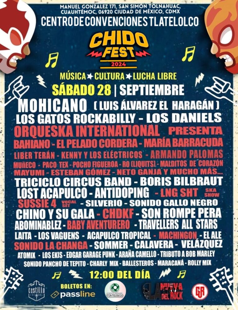 EL CHIDO FEST cambia de sede al centro de convenciones de Tlatelolco para mejorar la experiencia de los asistentes