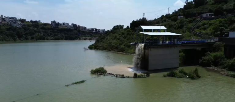 Gobierno de Tlalnepantla mantiene monitoreo preventivo en la presa Madín