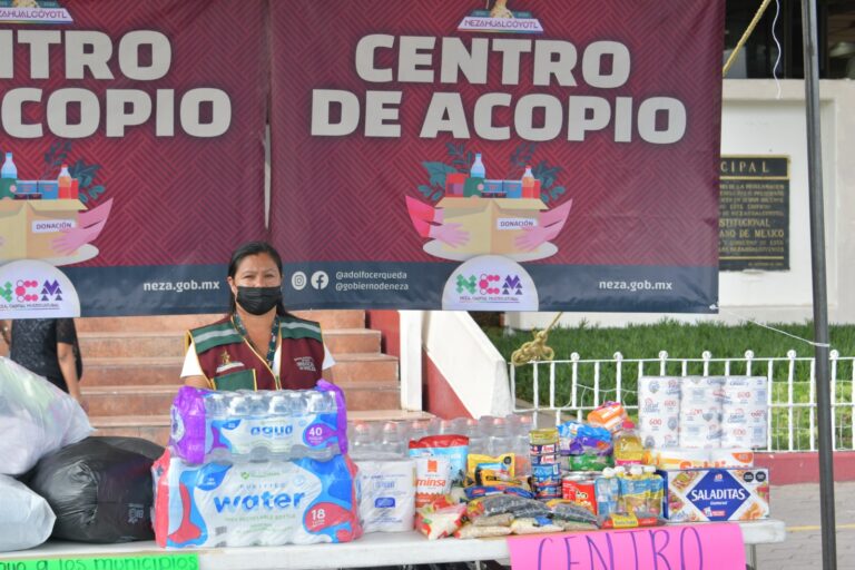 Nezahualcóyotl Instala Centros de Acopio para Apoyar a Damnificados por el Huracán John en Acapulco