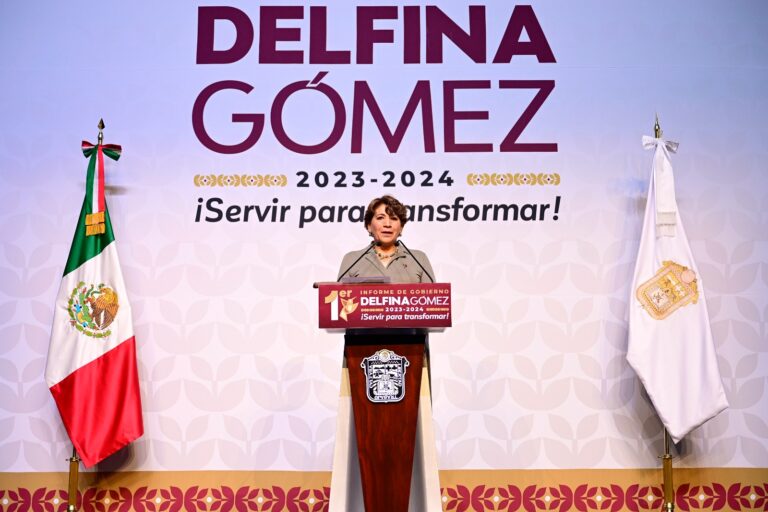 Delfina Gómez presenta su Primer Informe de Gobierno, destacando avances en bienestar social, seguridad y empleo