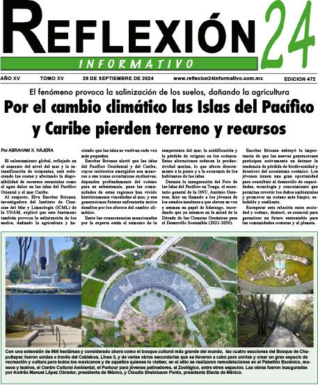 Reflexion 24 No 472 | Por el cambio climático las Islas del Pacífico y Caribe pierden terreno y recursos