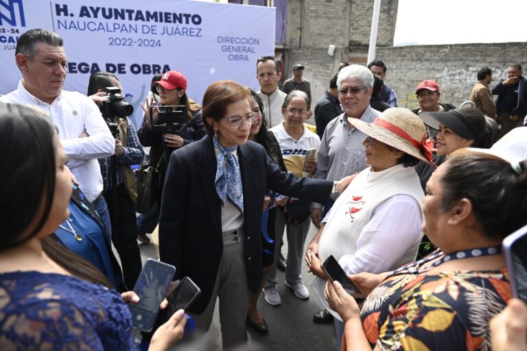 Entregan en Naucalpan obras de pavimentación y rehabilitación con inversión de 23 millones de pesos: Angélica Moya
