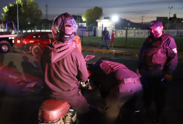 Refuerza Guardia Civil de Tecámac Campaña para Prevenir Accidentes en Motos
