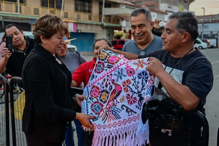 Supervisa Gobernadora Delfina Gómez Álvarez obras del mercado “Benito Juárez” en Chiconcuac