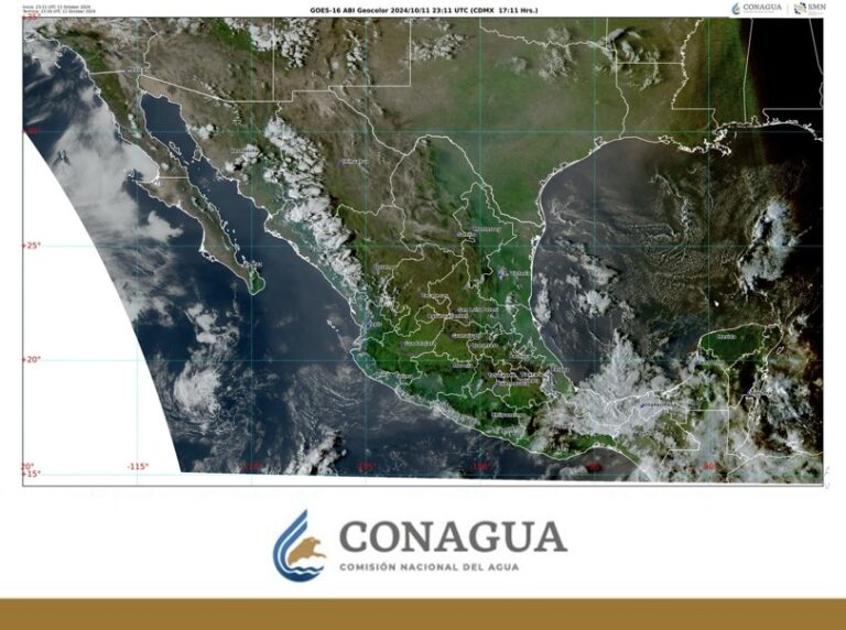 Se mantendrá el temporal de lluvias, con pronósticos de lluvias puntuales extraordinarias en Oaxaca, Puebla y Veracruz