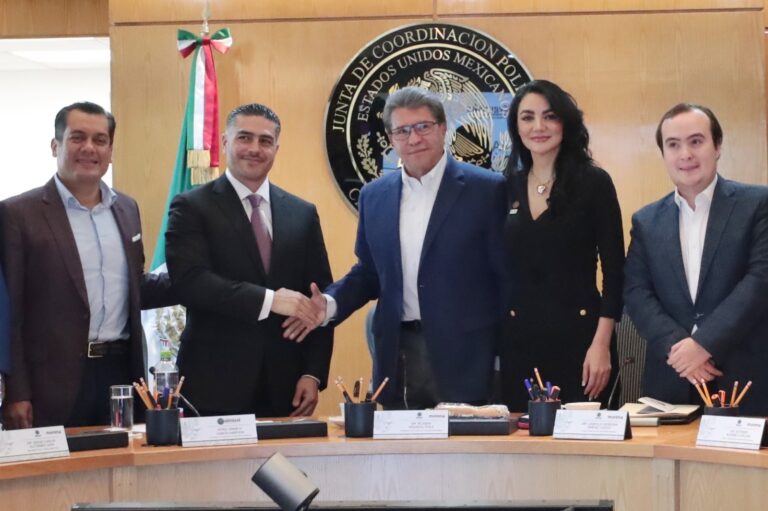 García Harfuch llega a reunión de trabajo con diputados en San Lázaro