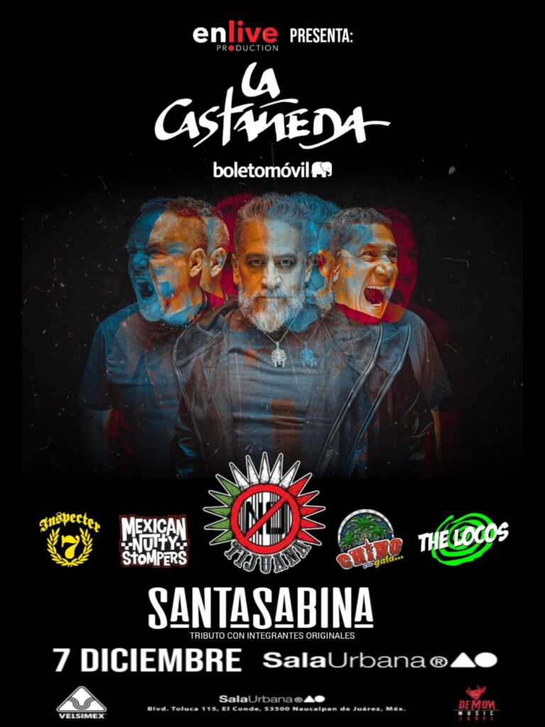 La Castañeda, Santa Sabina, Tijuana No, The Locos, Inspecter 7 y muchos más se unen en noche de homenajes y leyendas