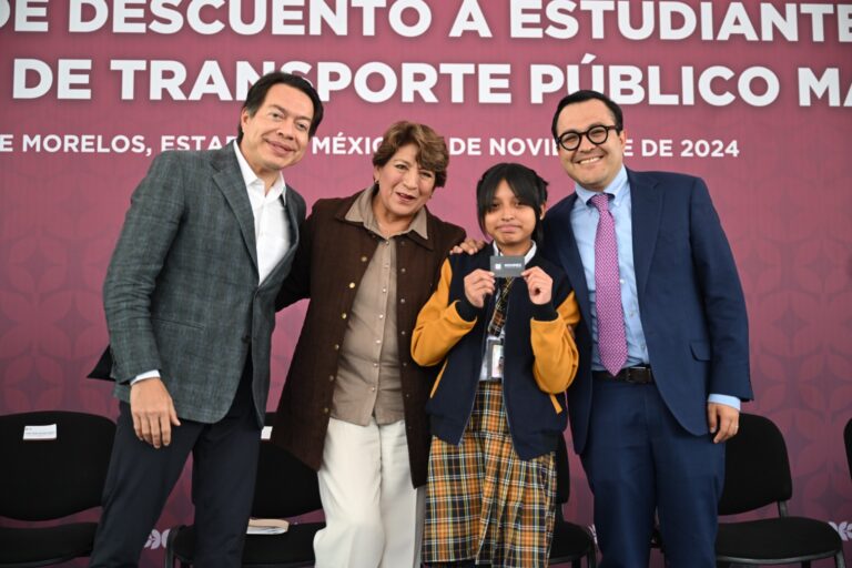 Descuento del 30 % en el transporte público masivo para estudiantes de secundaria: Delfina Gómez