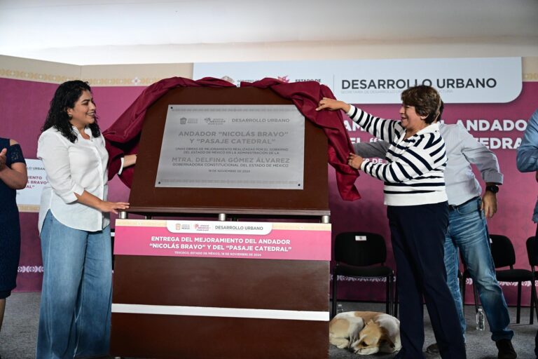 “El camino Molino de Flores-San Nicolás Tlaminca beneficia a miles y fortalecerá el turismo y la cultura”: Delfina Gómez Álvarez