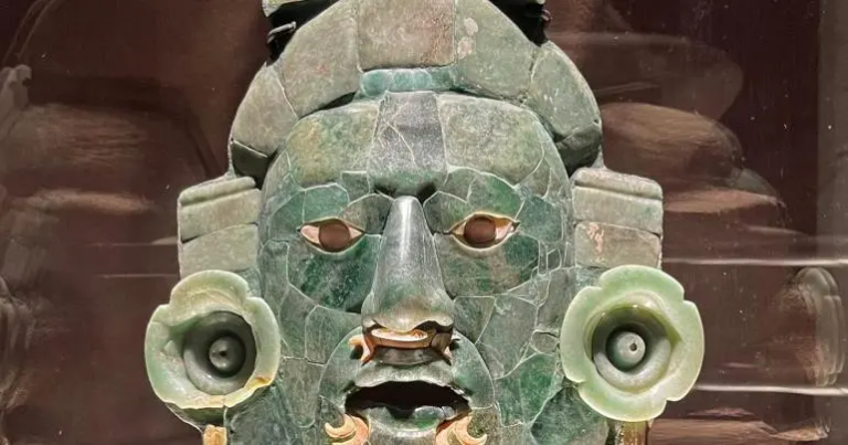 Museo en Campeche expone máscara de jade de Calakmul