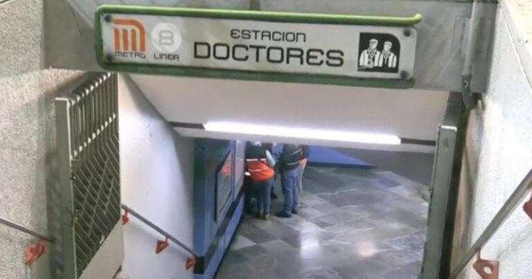 Hombre fallece electrocutado en la estación del Metro Doctores
