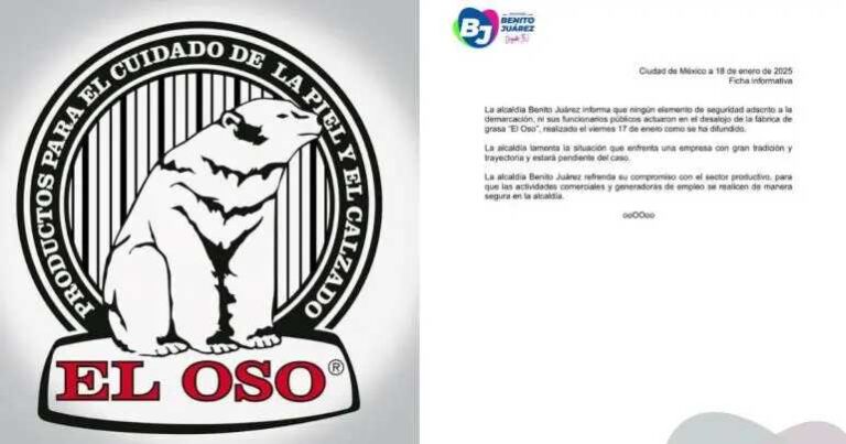 Alcaldía Benito Juárez se deslinda de desalojo de fábrica “El Oso”