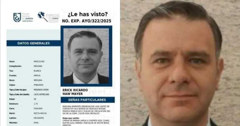 Sin rastro de Erick Ricardo Haw Mayer, periodista desaparecido en CDMX