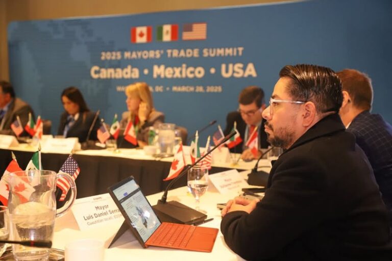 Daniel Serrano destaca papel de Cuautitlán Izcalli en cumbre de alcaldes en Washington
