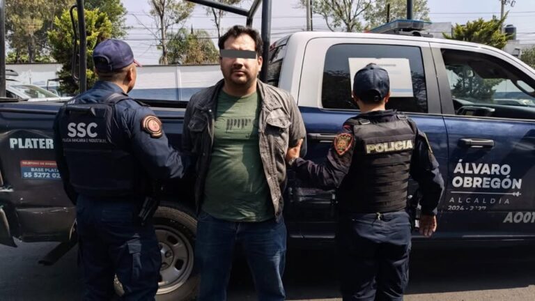 Detienen a hombre por agredir a su ex pareja y a su bebé en Álvaro Obregón