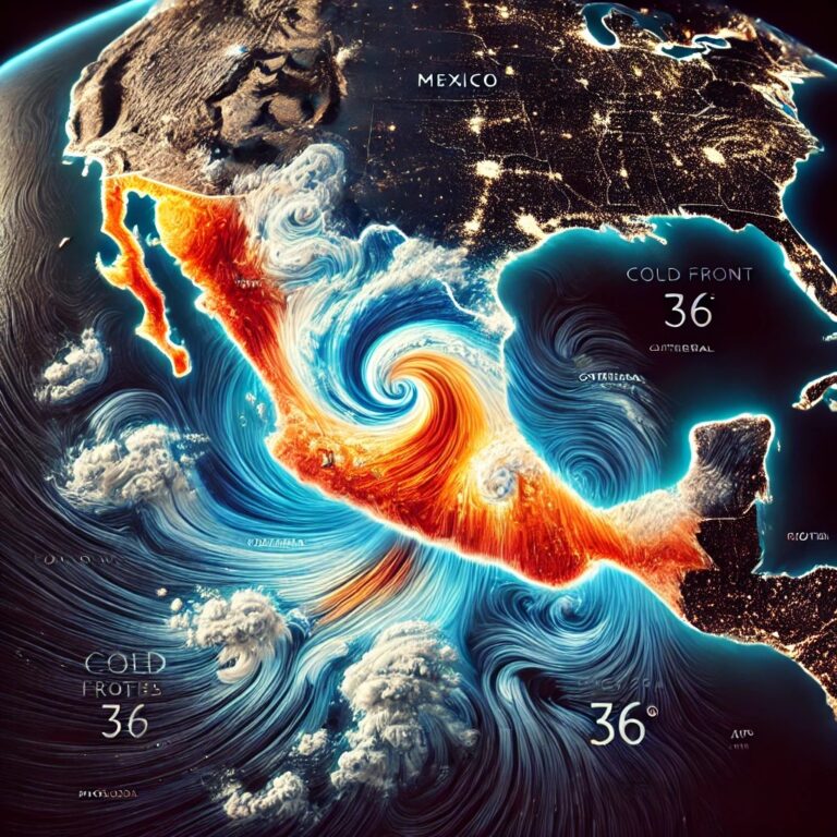 Frente Frío 36 provocará fuertes vientos y descenso de temperatura; estados afectados