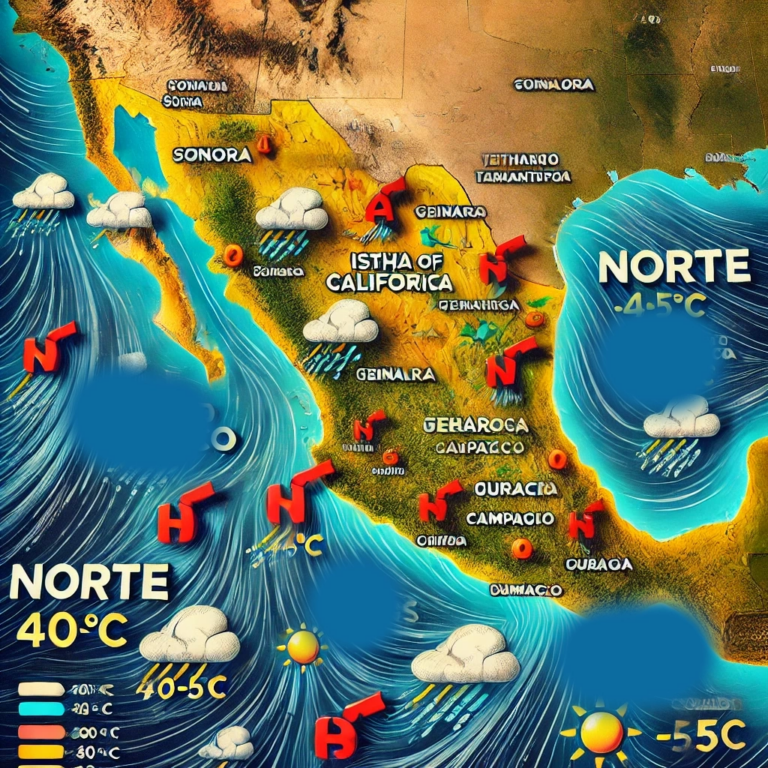 Se esperan temperaturas altas en gran parte del país y lluvias ligeras por la tarde noche