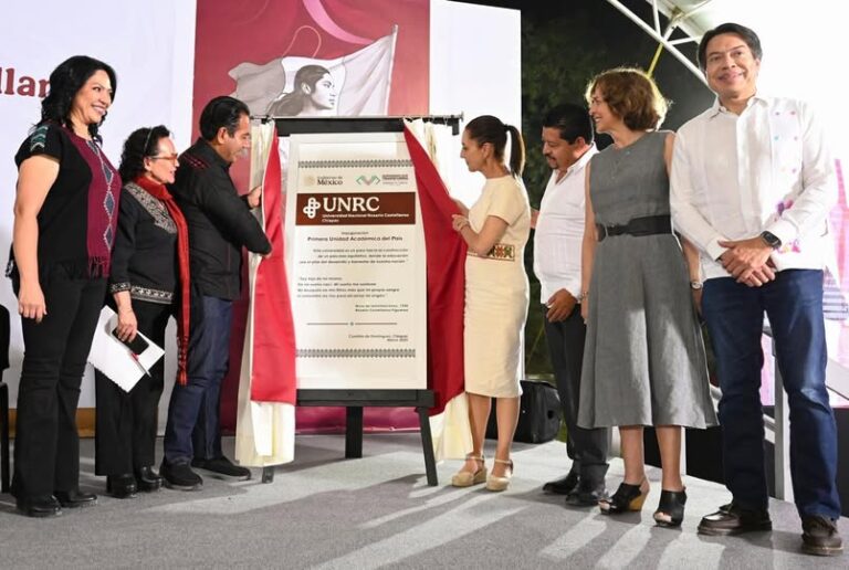 Claudia Sheinbaum inaugura Universidad Rosario Castellanos en Chiapas
