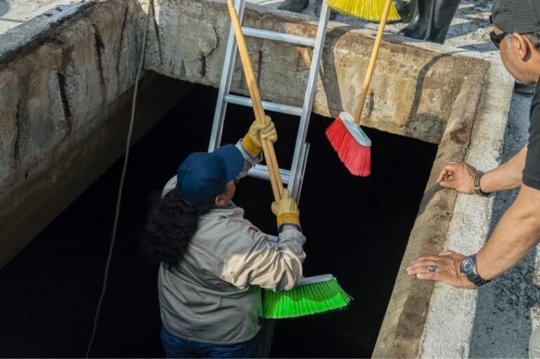 Realizan limpieza histórica en el Tanque Tlalnemex para mejorar el agua en Tlalnepantla