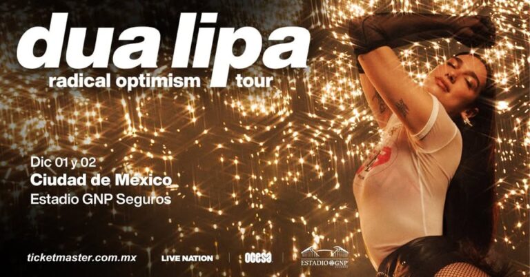 Dua Lipa regresa a México con dos fechas en el Estadio GNP Seguros