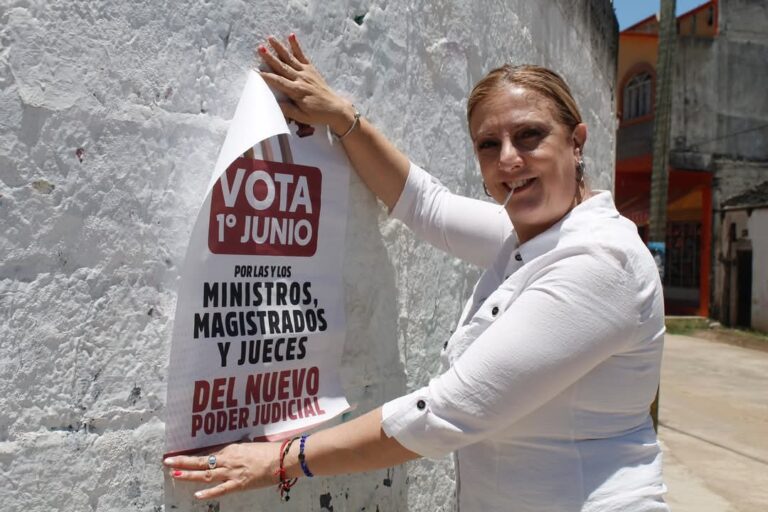 La diputada Marilyn Ballesteros llama a votar en elecciones del nuevo Poder Judicial