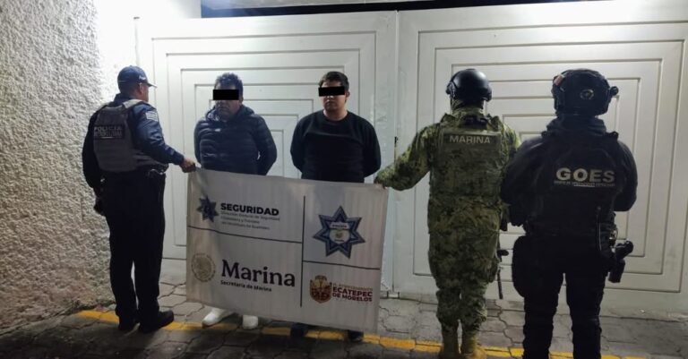 Capturan a dos integrantes de Los 300 por robos y homicidio en autopista México-Pachuca
