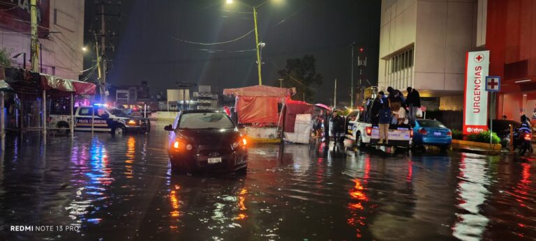“Operativo Tormenta” entra en acción en Ecatepec tras fuerte lluvia
