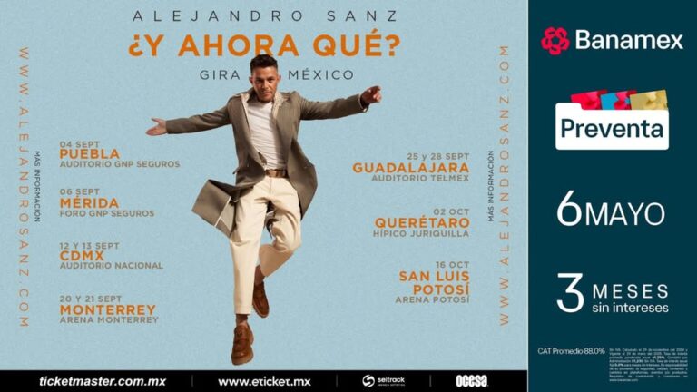 Alejandro Sanz elige a México para presentar su nueva gira