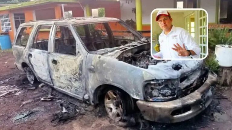 Incendian camioneta de candidato a la alcaldía de Jilotepec, Veracruz