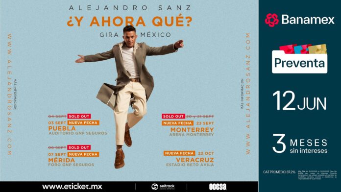 Alejandro Sanz no tiene límite y agrega nuevas fechas a su gira