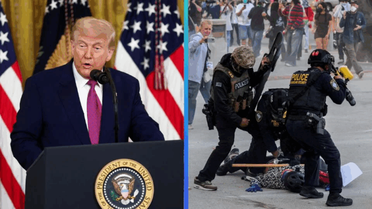 Trump elogia intervención de militares en Los Ángeles: ‘está sana y salva’