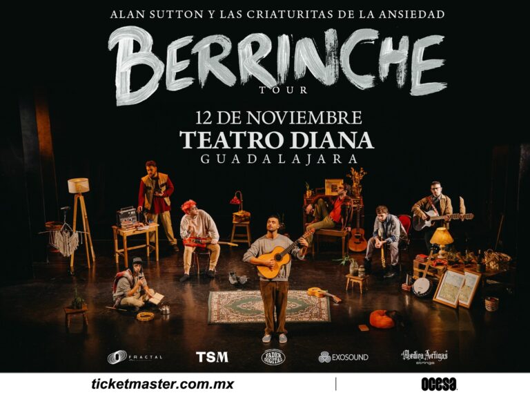 Alan Sutton y Las Criaturitas de la Ansiedad llevarán su “Berrinche” sonoro a la Perla de Occidente