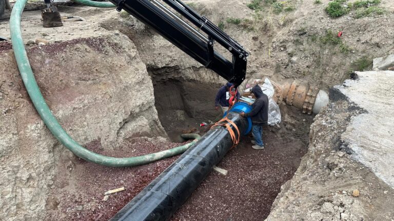 Concluyen antes de lo previsto trabajos en Av. Constitución para mejorar el suministro de agua en Cuautitlán Izcalli