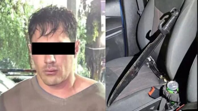 Detienen a sujeto por matar a policía en Miguel Hidalgo; tenía el arma del oficial y una espada