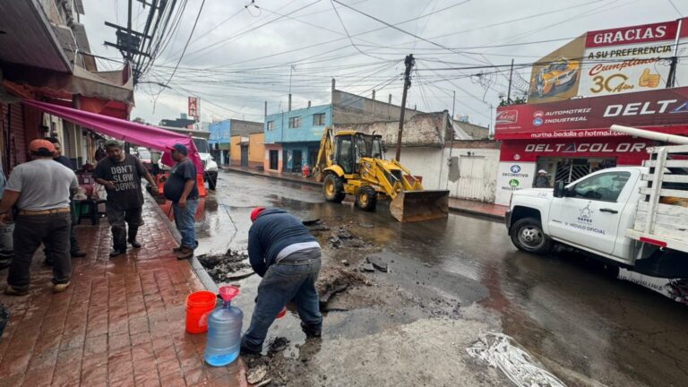 Repara OAPAS fuga en Ahuizotla