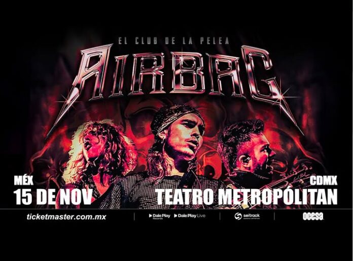 Airbag llegará a la Ciudad de México con su gira “El Club de la Pelea”