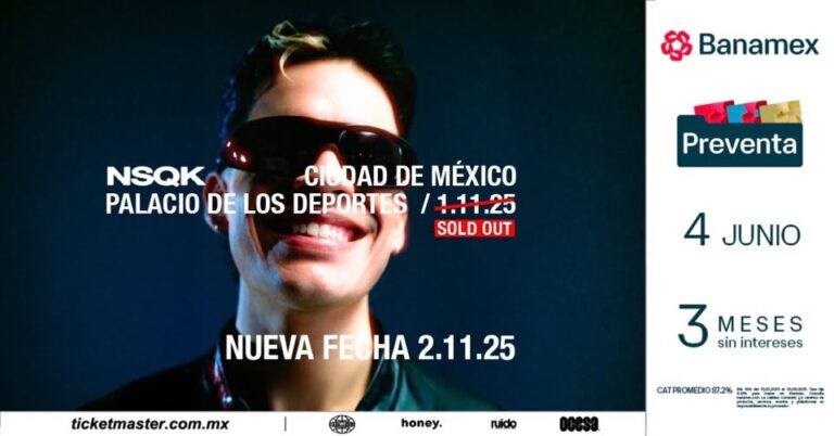 Nsqk anuncia su segunda fecha en Palacio de los Deportes