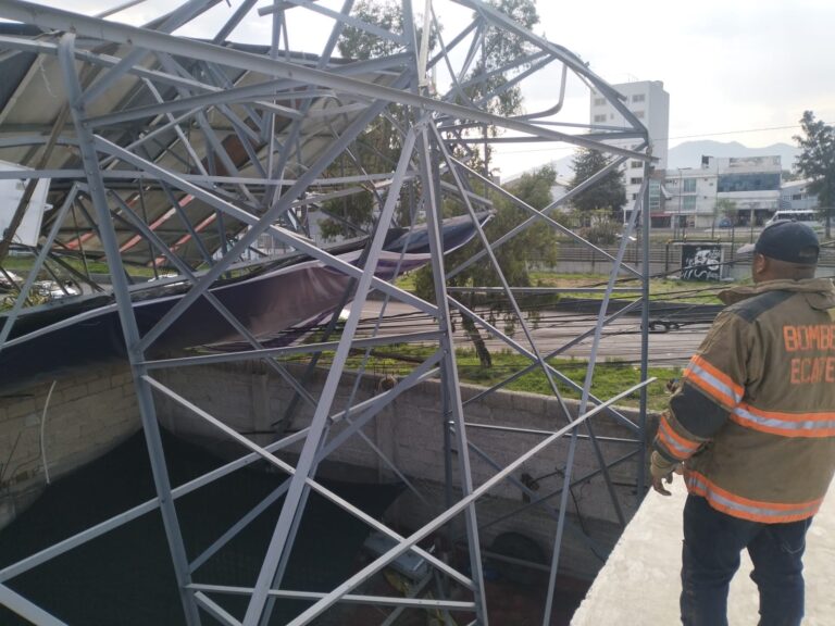 Cae espectacular en Avenida Central, Jardines de Aragón; no hay lesionados y se activa protocolo de emergencia